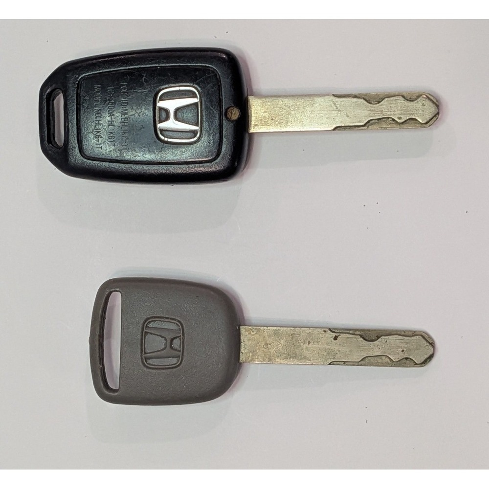 Honda Car Key Fob Remote MLBHLIK6-1T OS Black Gray Good 3-Button Transponder Set
